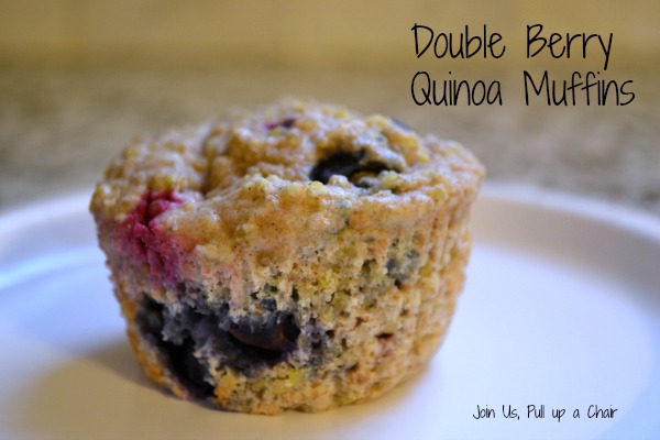 Double Berry Quinoa Muffins | Join Us, Pull up a Chair