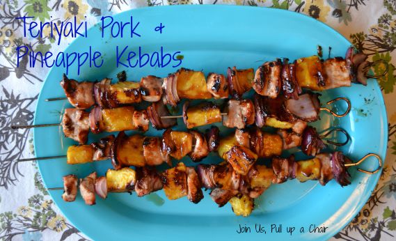 Teriyaki Pork & Pineapple Kebabs | Join Us, Pull up a Chair