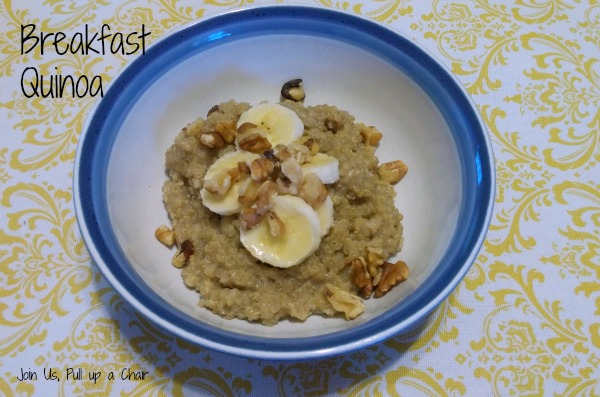 Breakfast Quinoa | Join Us, Pull up a Chair