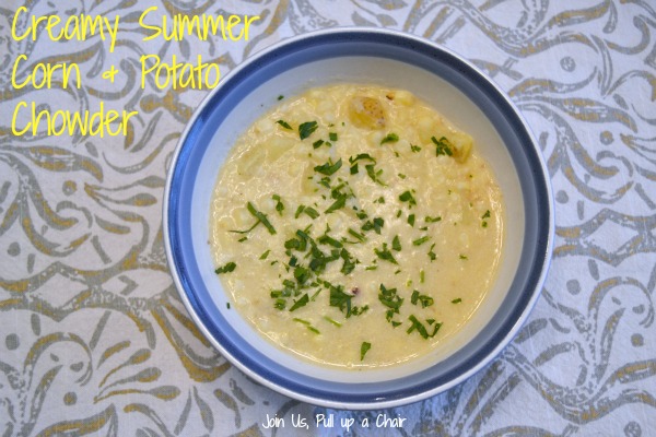 Creamy Corn & Potato Chowder | Join Us, Pull up a Chair