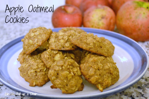 Apple Oatmeal Cookies #FilltheCookieJar - Join Us, Pull up a Chair