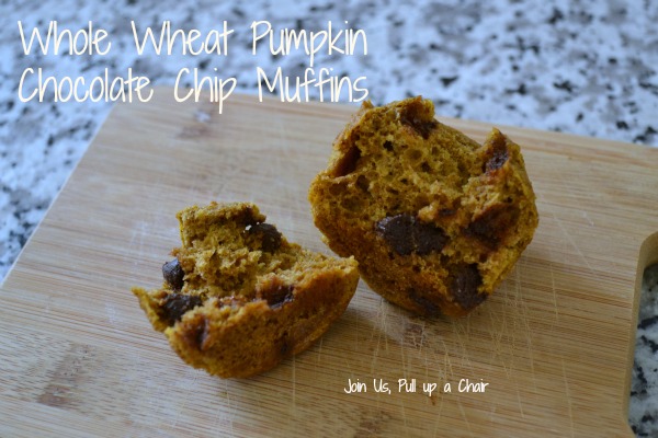 Whole Wheat Pumpkin Muffins | Join Us, Pull Up a Chair