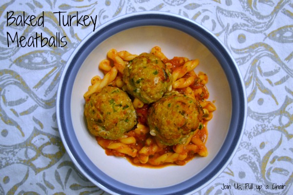 Baked Turkey Meatballs | Join Us, Pull up a Chair