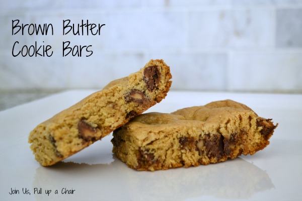 Brown Butter Cookie Bars | Join Us, Pull up a Chair