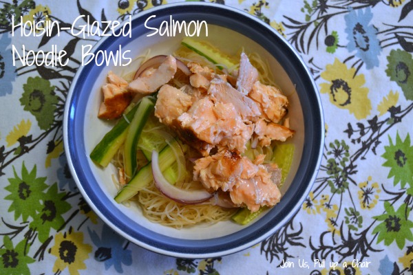 Hoisin Glazed Salmon Noodle Bowls | Join Us, Pull up a Chair