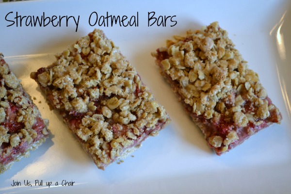Strawberry Oatmeal Bars | Join Us, Pull up a Chair