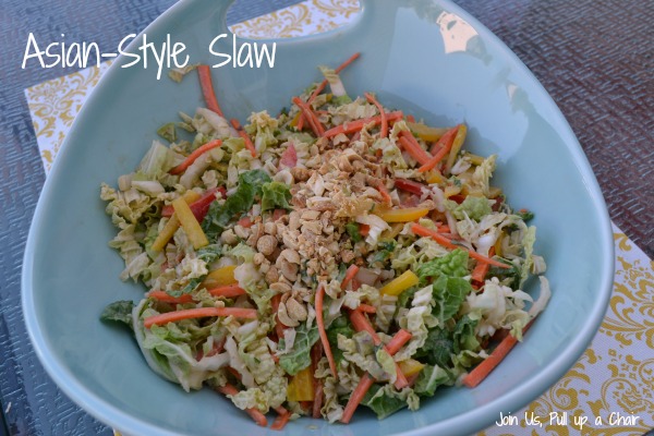 Asian-Style Slaw | Join Us, Pull up a Chair #secretrecipeclub