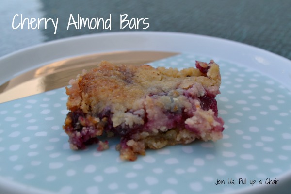Cherry Almond Bars | Join Us, Pull up a Chair
