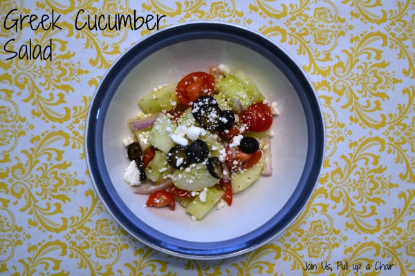 Greek Cucumber Salad | Join Us, Pull up a Chair