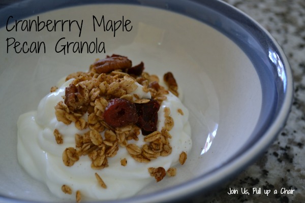 Cranberry Maple Pecan Granola | Join Us, Pull up a Chair