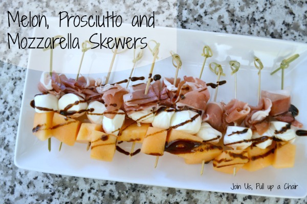 Melon, Prosciutto & Mozzarella Skewers | Join Us, Pull up a Chair