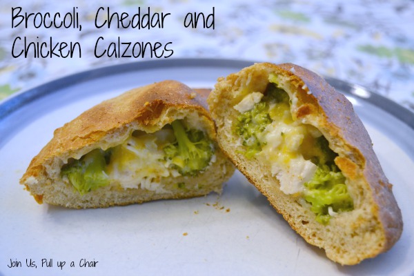 Broccoli, Cheddar & Chicken Calzones | Join Us, Pull up a Chair