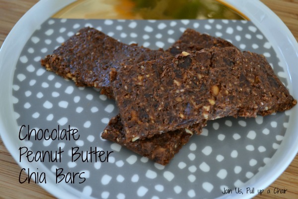 Chocolate Peanut Butter Chia Bars | Join Us, Pull up a Chair #FilltheCookieJar
