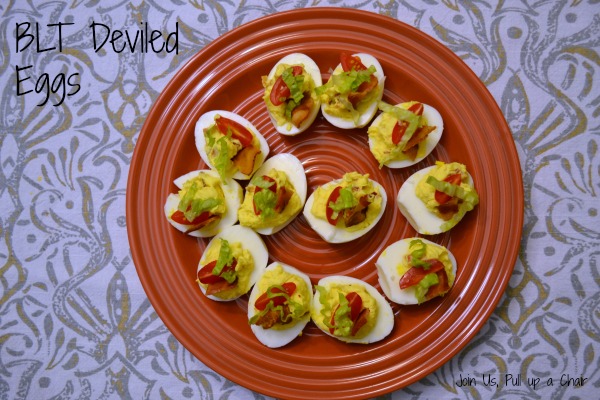 BLT Deviled Eggs | Join Us, Pull up a Chair #fantasticalfoodfight