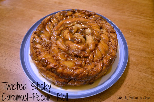 Twisted Sticky Caramel-Pecan Roll | Join Us, Pull up a Chair