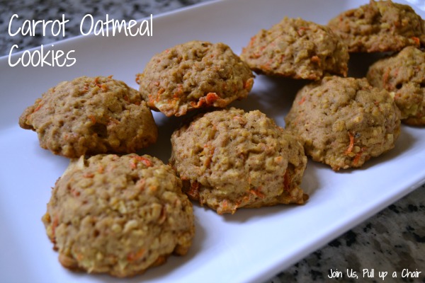 Carrot Oatmeal Cookies | Join Us, Pull up a Chair #FilltheCookieJar