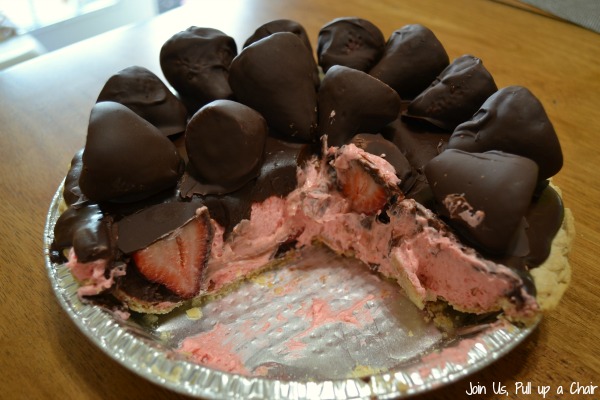 Chocolate Covered Strawberry Pie | Join Us, Pull up a Chair