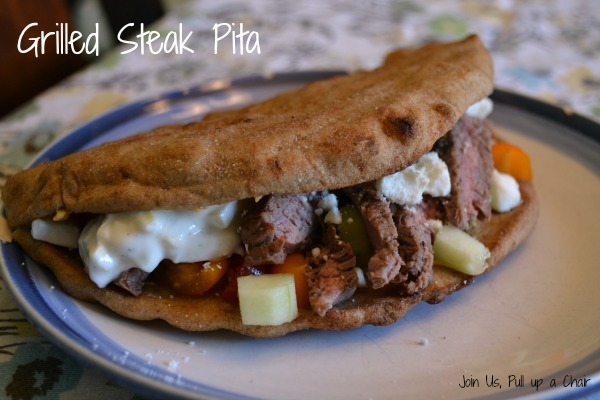 Grilled Steak Pita | Join Us, Pull up a Chair