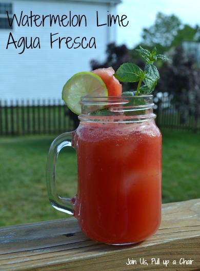 Watermelon Lime Aqua Fresca | Join Us, Pull up a Chair