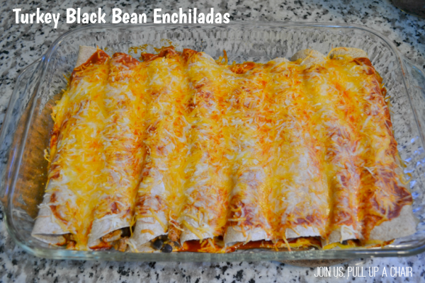 Turkey Black Bean Enchiladas | Join Us, Pull up a Chair