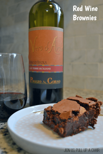 Red Wine Brownies | Join Us, Pull up a Chair #Choctoberfest