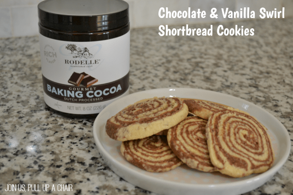 Chocolate & Vanilla Swirl Shortbread Cookies | Join Us, Pull up a Chair