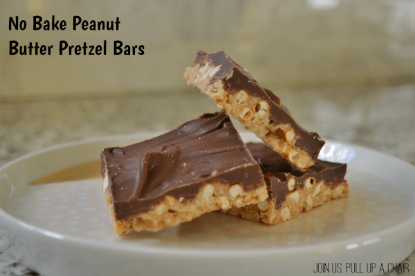 No Bake Peanut Butter Pretzel Bars | Join Us, Pull up a Chair